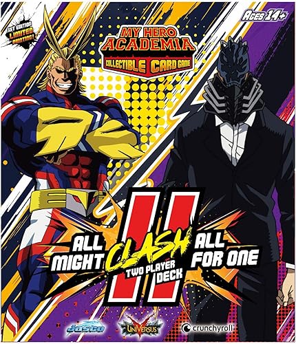 Miniatura 4 de Jasco Games My Hero Academia Juego de cartas coleccionables All Might Vs. All for One Two Player Clash Decks | Juego de cartas coleccionables para