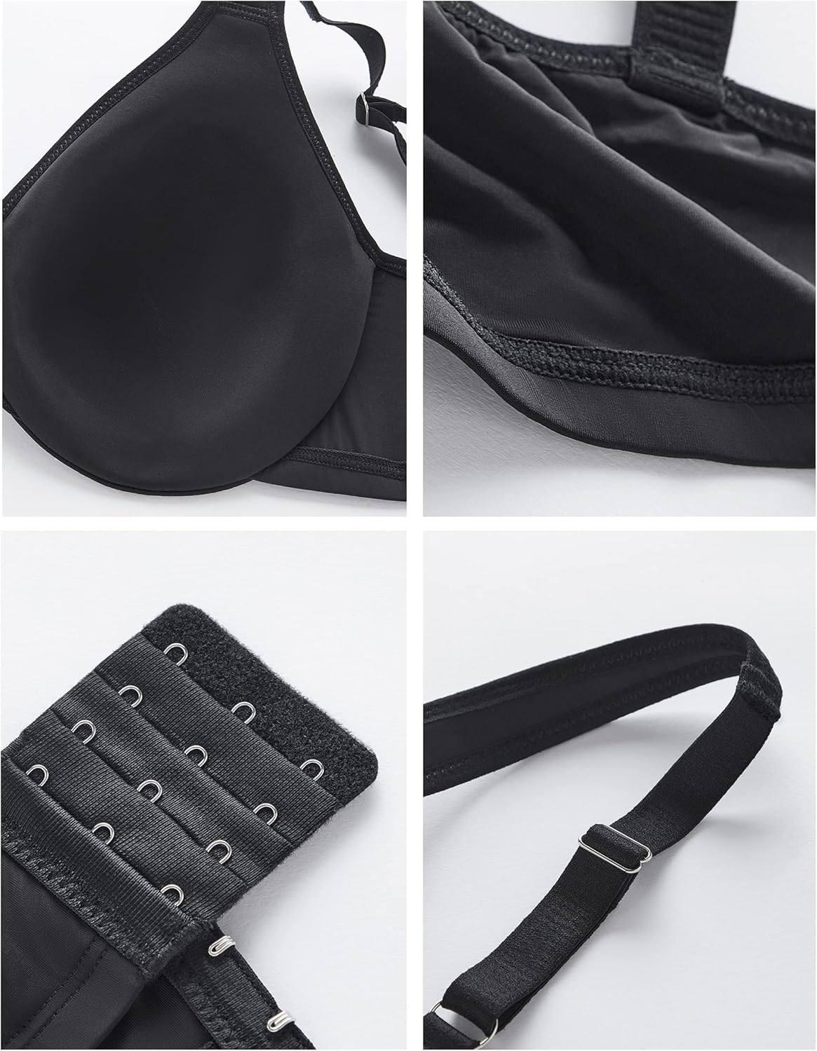 AILIVIN Underwire Women's Minimizer Full Figure Bras Smooth Full Coverage Seamless Non Padded Cups Bra - Image 7