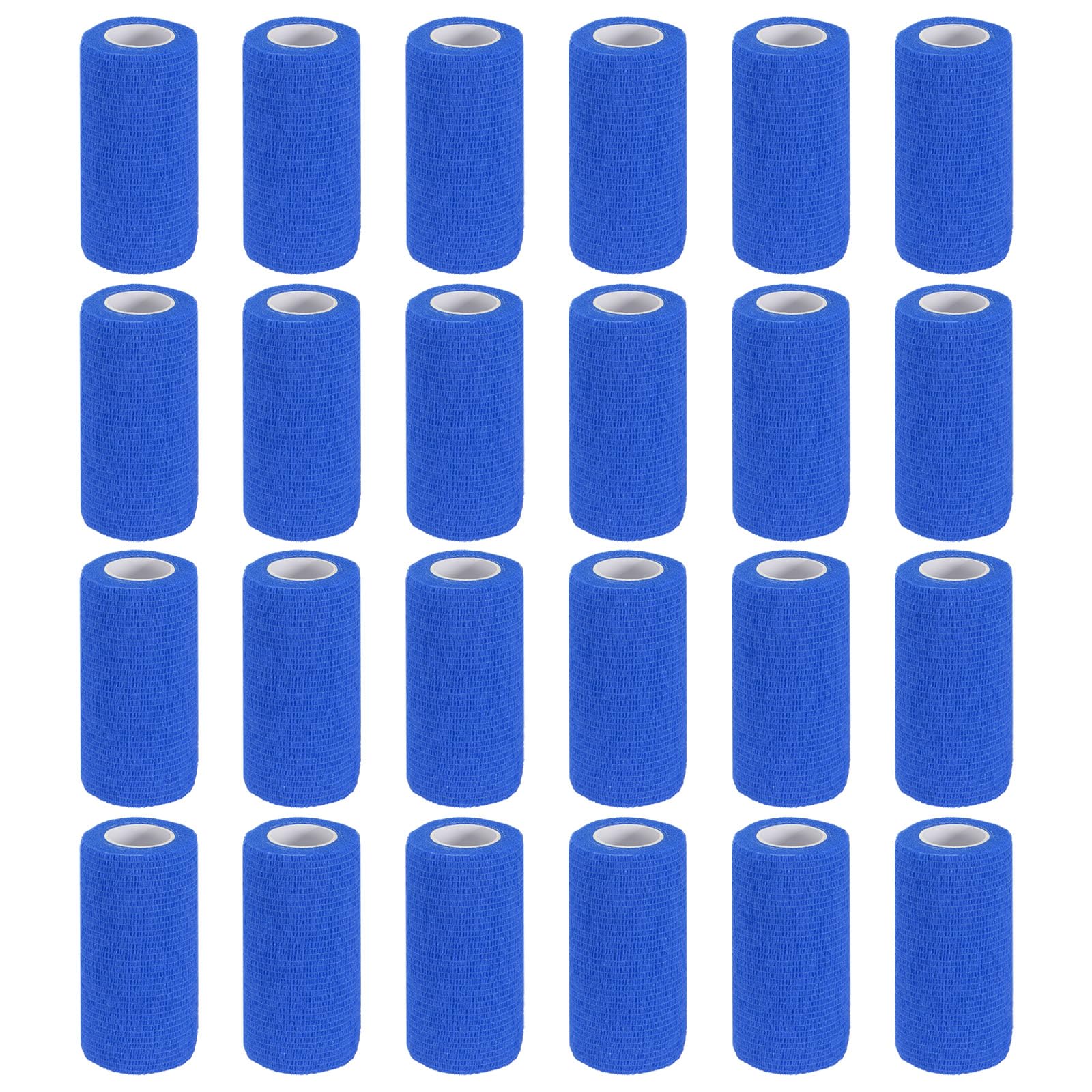 PATIKIL Selbstklebende Bandage 177" x 4" 24 Stück Elastische Selbsthaftende Atmungsaktive Wickelbandage Für Sport Stretch Athletic Handgelenk Knöchel Outdoor Bandage Blau
