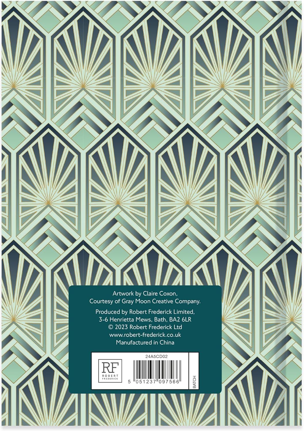 Robert Frederick Claire Coxon Art Deco 2024 A5 Week View Diary