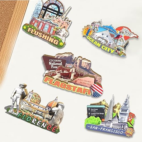 Miniatura 4 de Imán de bandera de Estados Unidos para nevera, de madera, 3D, monumentos, viajes, coleccionables, recuerdos, decoración hecha a mano