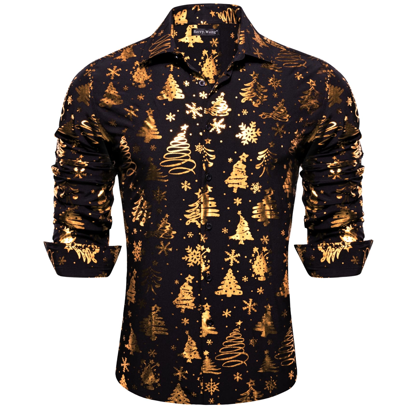 Locker.Ink | The Top Festive Fashion Trends You Need to Know for the Holiday Season Barry.Wang Mens Christmas Shirt