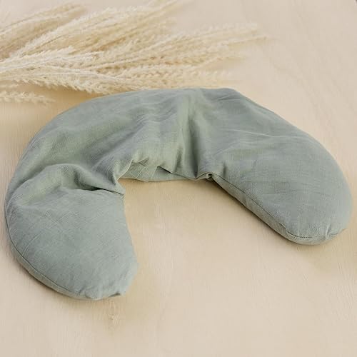 Miniatura 2 de Bucky Almohada de cuello frío y caliente, relleno de trigo sarraceno natural, salvia