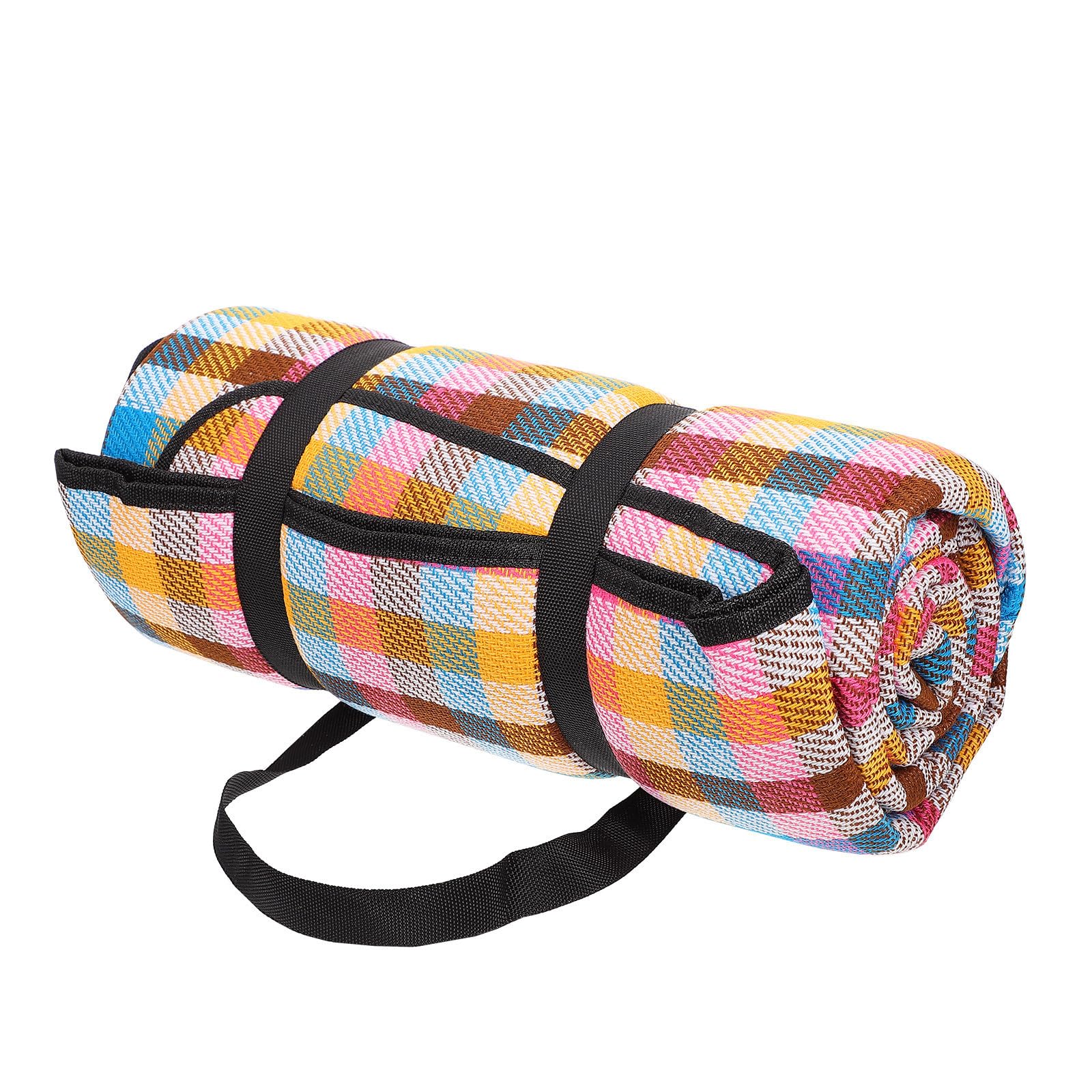 INOOMP Esterilla de Picnic Gruesa Antideslizante de Fibras Acrílicas para Acampada y Playa, Cojín Resistente Adaptable Tipo de Terreno para Picnics y Parques