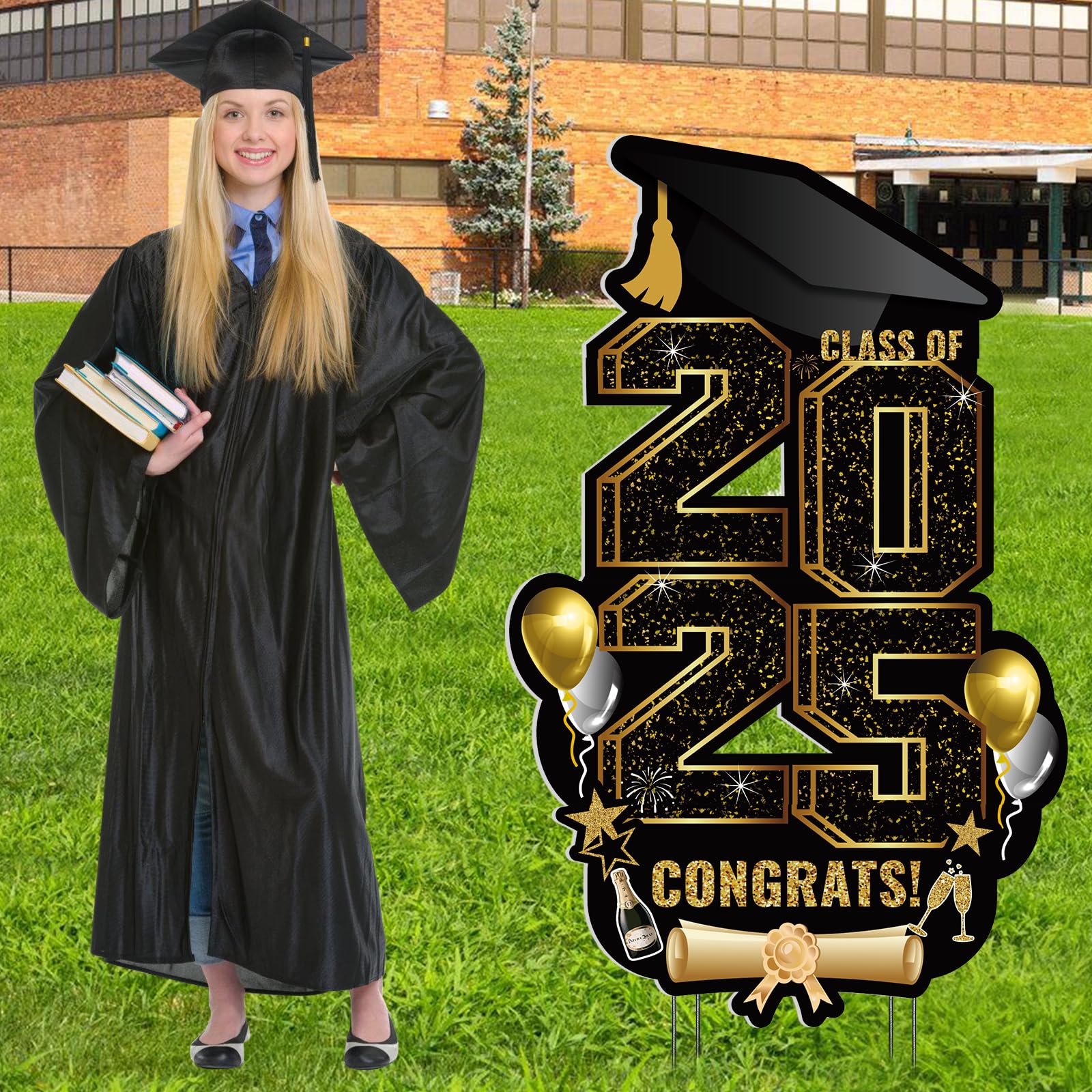 Personalized Grad Signs Class Of 2025 Extra Large Graduation Yard Signs ...