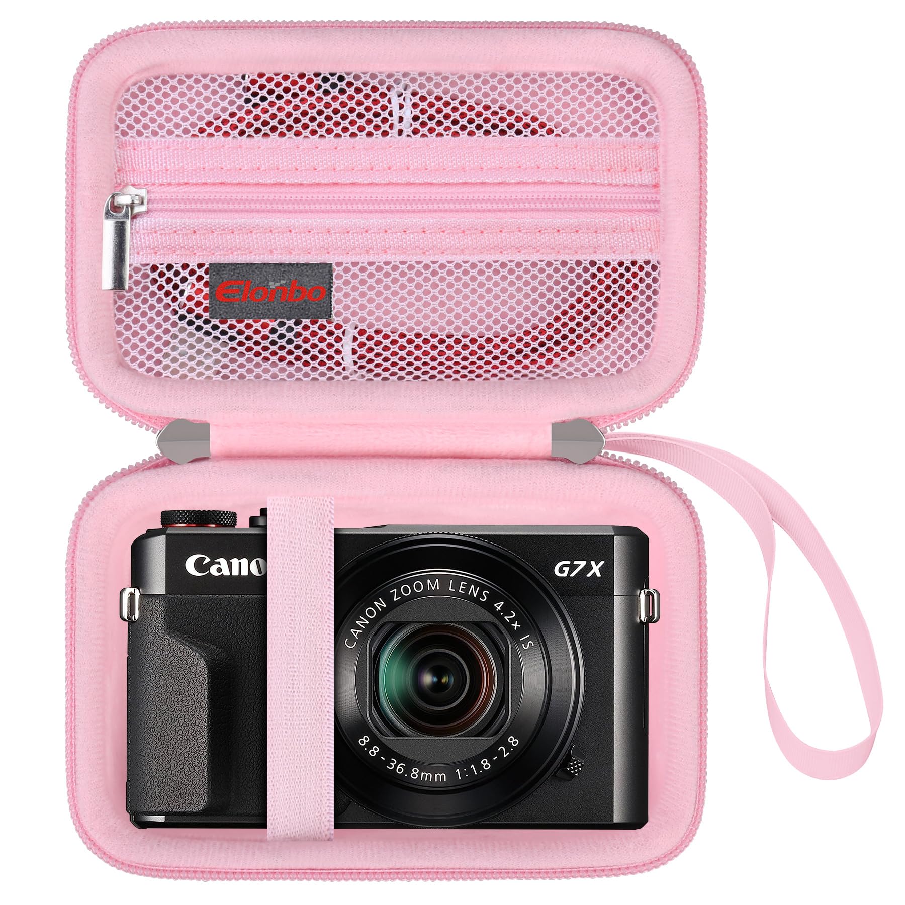 Elonbo Carrying Case for Canon PowerShot G7 X Mark III/ G7 X Mark II/ G7 X Digital Camera, Canon G7X Mark iii/ii 4K Vlogging Camera Hard Travel Bag,