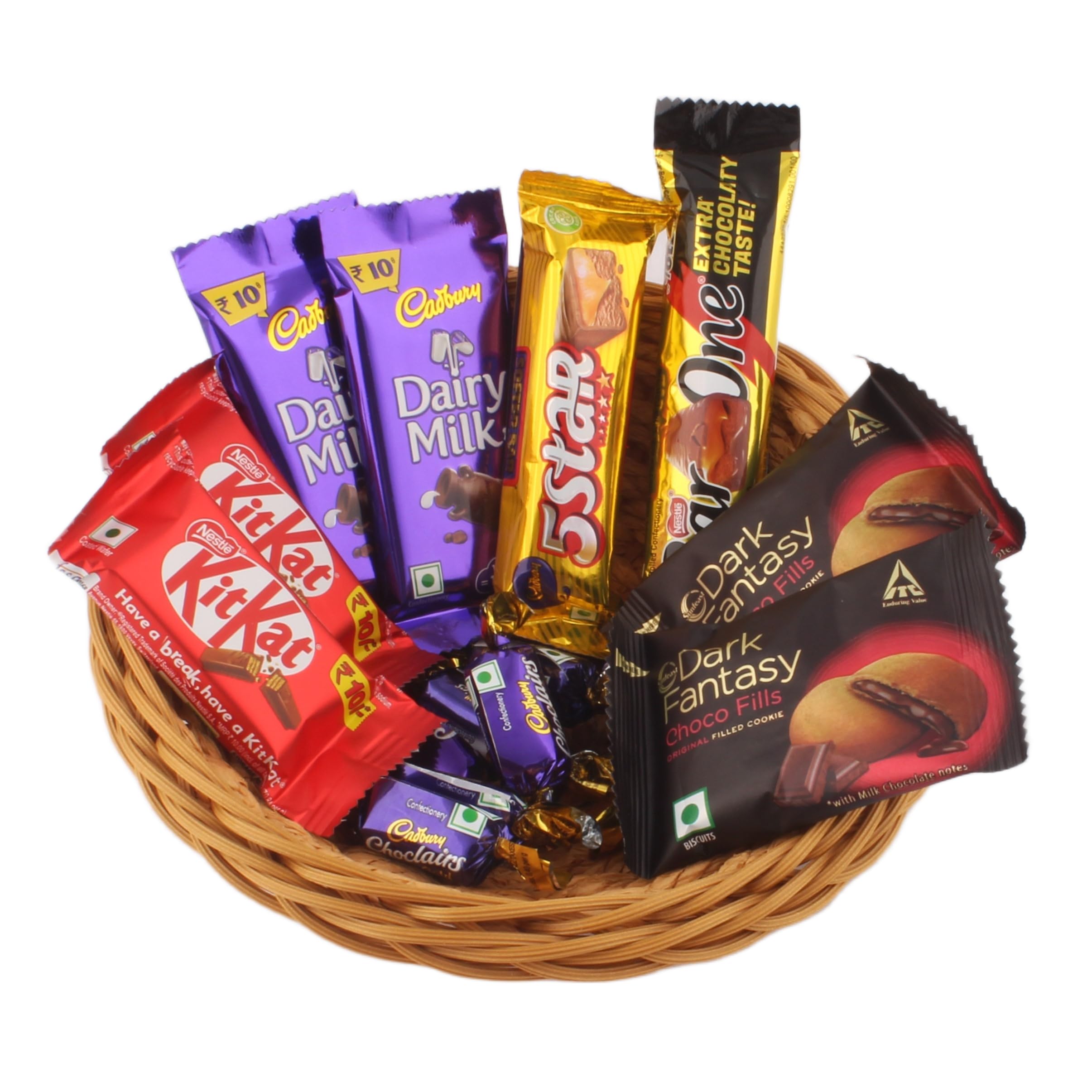 Assorted Chocolates Gift Basket with Decorative Net Basket | Chocolate Gift Hamper-image-5