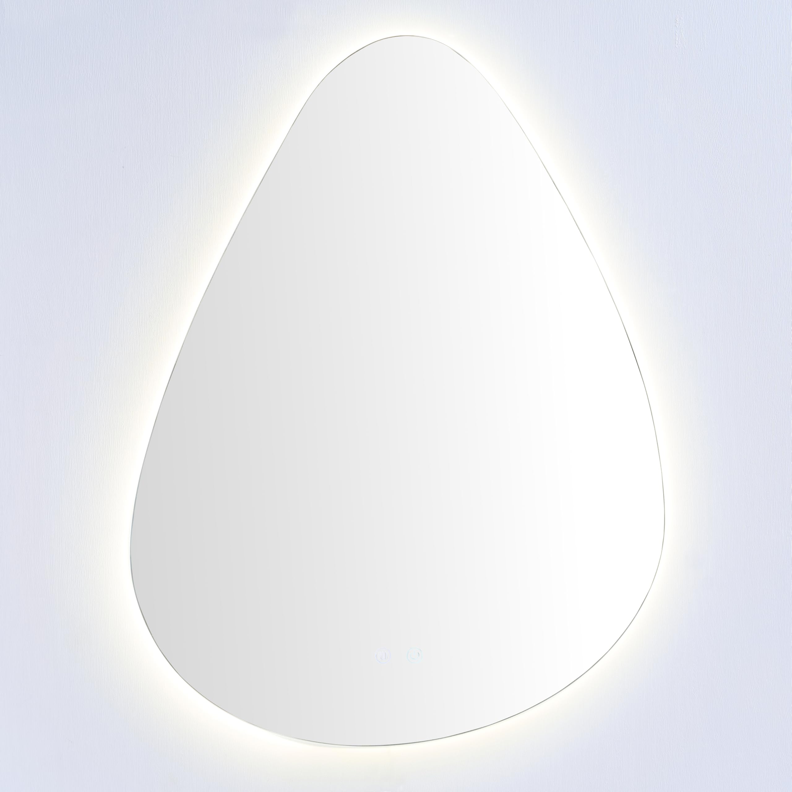VIDI HOME Melin - Specchio da Bagno LED, 80×60 cm, a Goccia Anticondensa - Specchiera Retroilluminata con 3 Temperature di Luce per Bagno Moderno e Casa