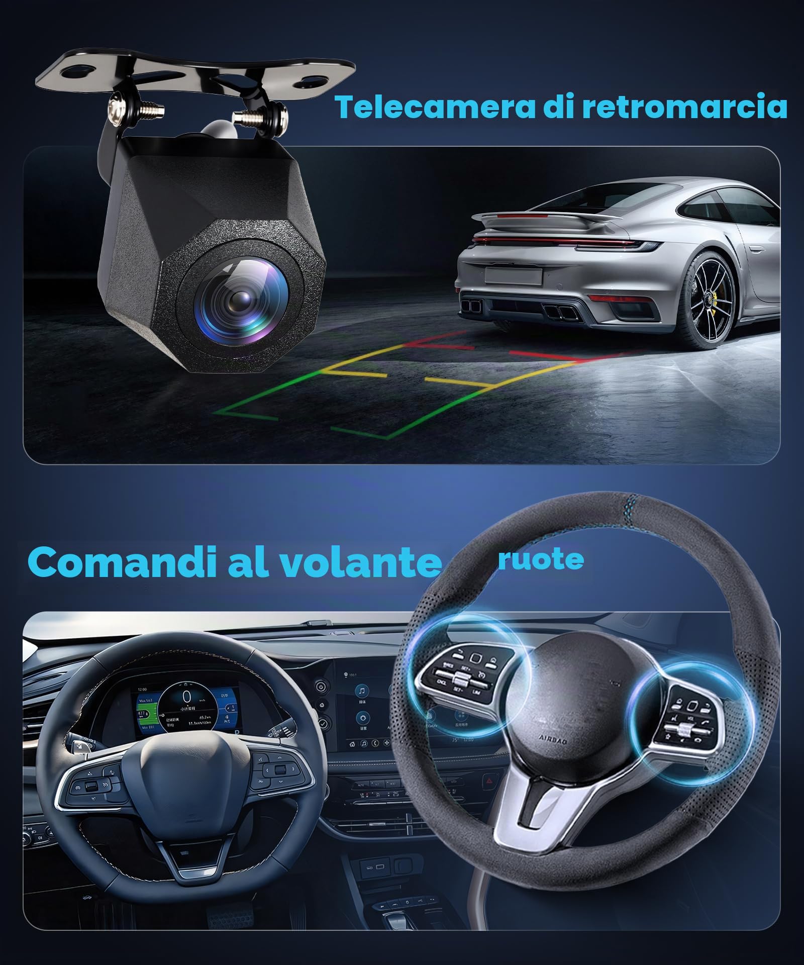 Rimoody 4G+128G Android Autoradio per Ford Ka 2008-2014 9" Schermo IN-CELL HD Touchscreen Radio Auto Carplay Android Auto Senza Fili FM/RDS/EQ WiFi Navi GPS Bluetooth Comandi al Volante Retrocamera