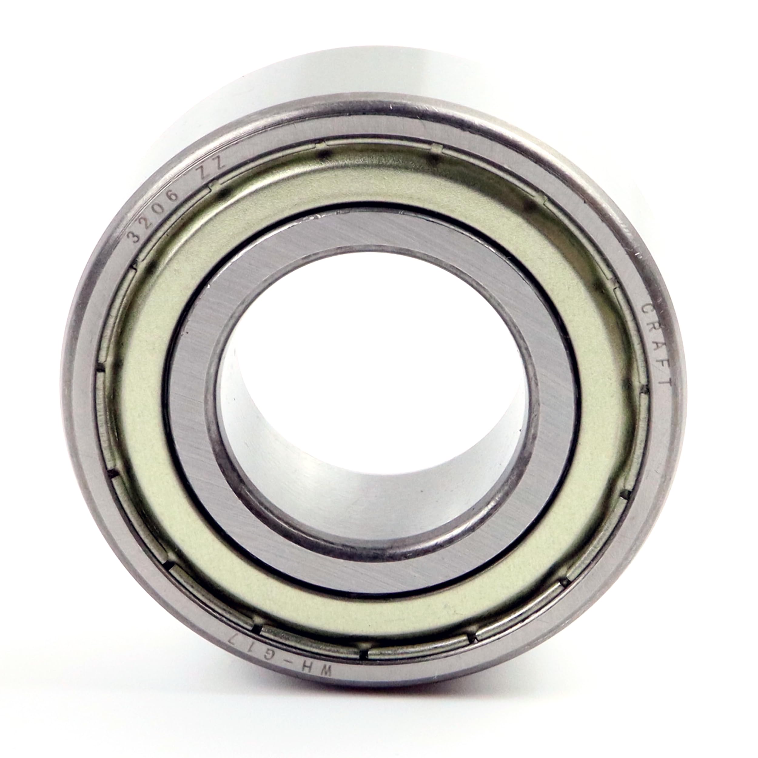 Rodamientos de bolas de contacto angular 3206/5206 2Z 30 x 62 x 23,8 mm, DIN 628, doble fila, brazo de fricción, rodamientos sellados para cargas radiales y axiales, ideal para