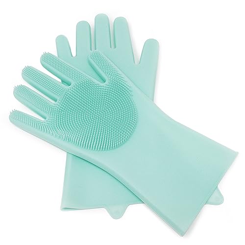 Norpro Guantes de silicona para lavar platos