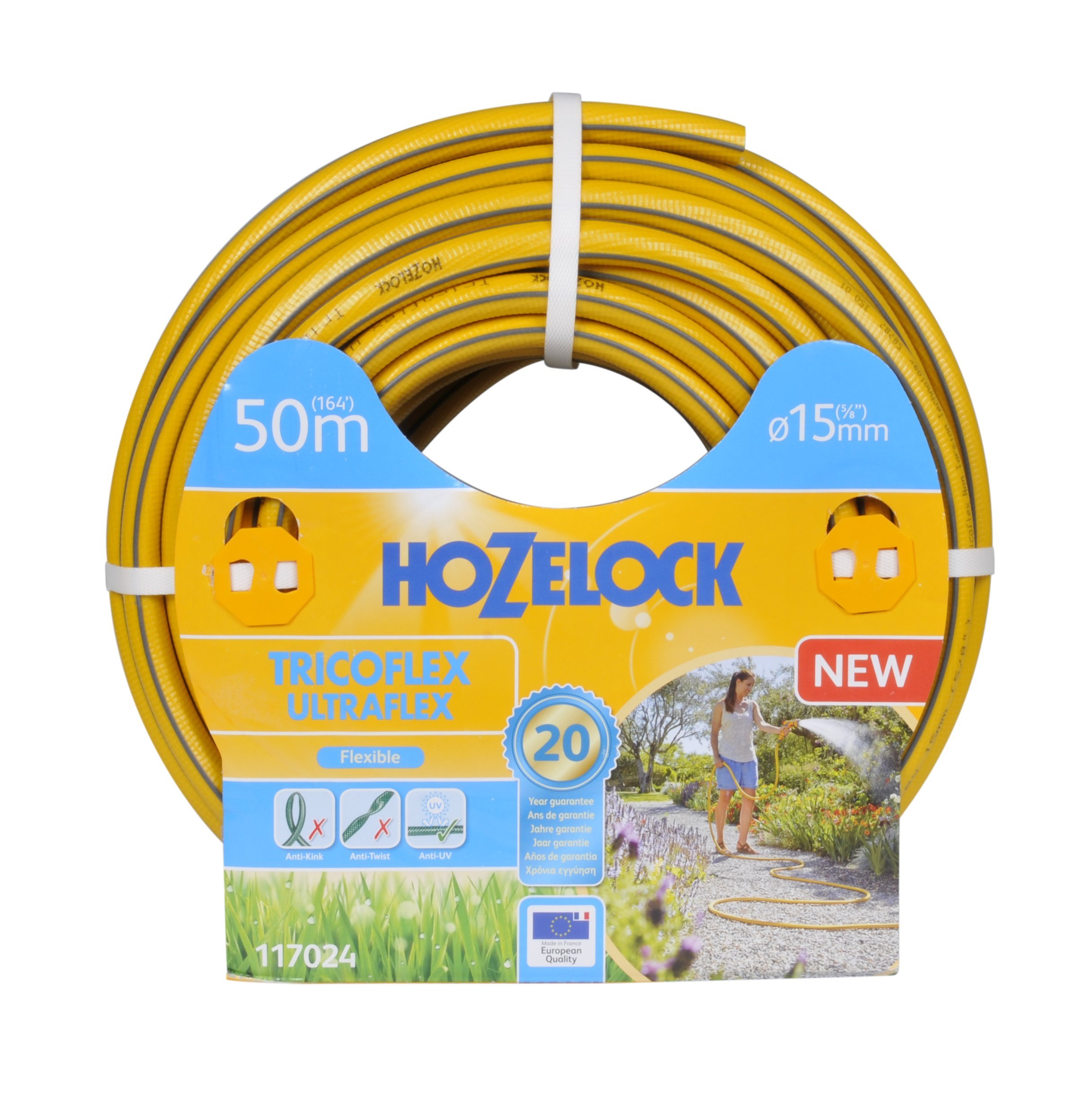 Hozelock 117024 50 m Tricoflex Ultraflex Schlauch (15 mm Durchm.)