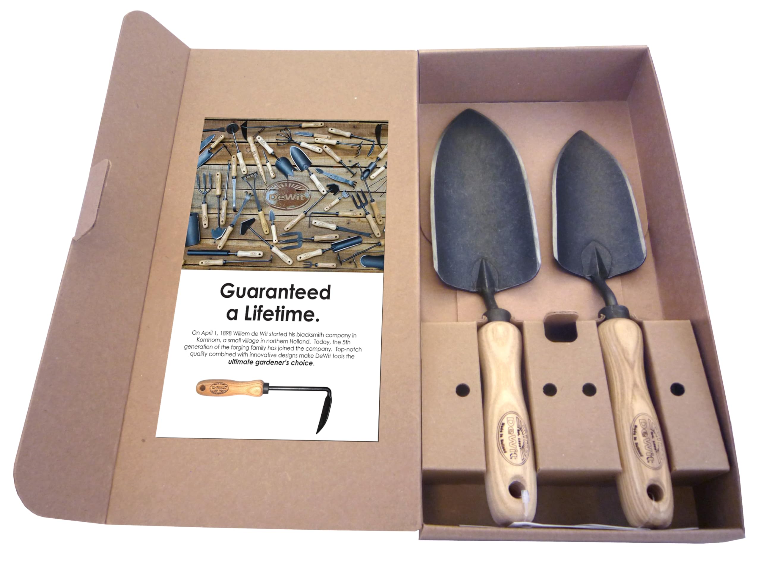 Tierra Garden Dewit 2-Piece Tool Gift Set with 2 Sizes of Forged Trowel