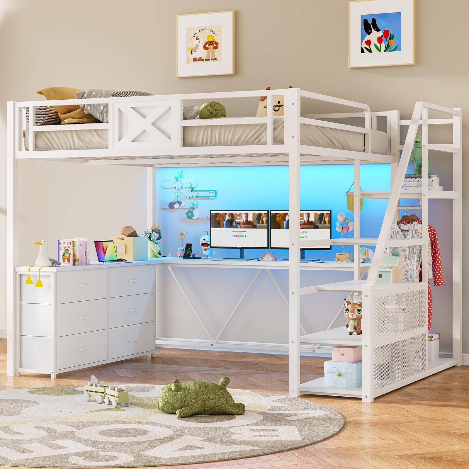Itaar Full Size Loft Bed