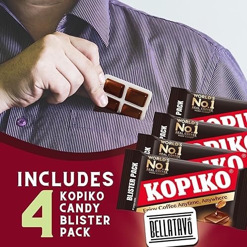 Miniatura 5 de Paquete de ampollas de caramelo de café. Incluye cuatro caramelos de café de 1.13 onzas cada ampolla. Café de bolsillo, expreso de bolsillo,