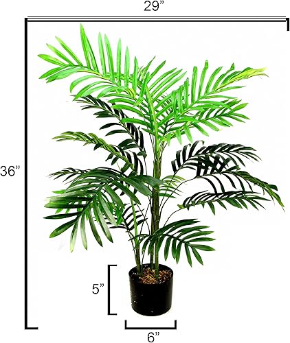 Miniatura 4 de Admired By Nature Palmera artificial, paquete de 2, paquete doble, 2 unidades