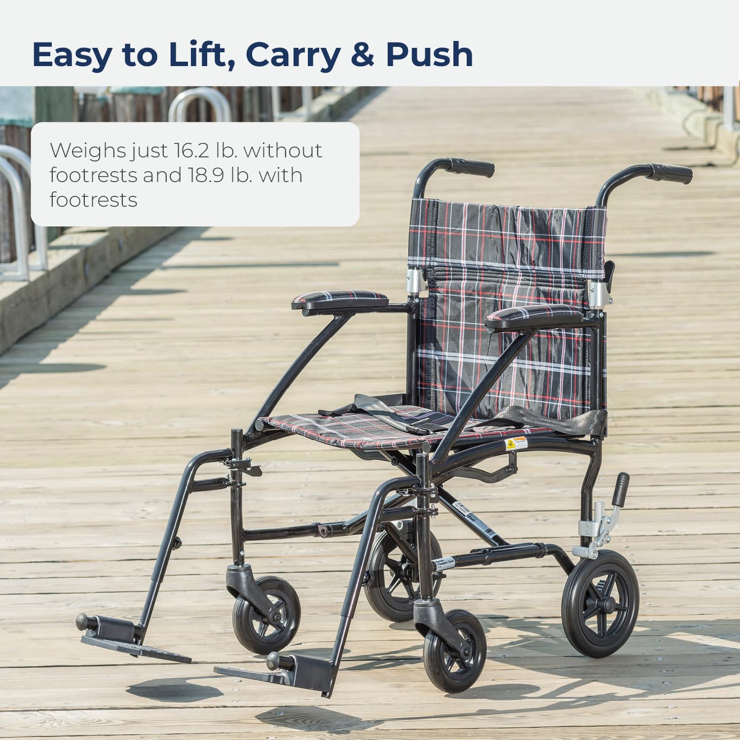 Lightweight Folding Transport Wheelchair - Drive Medical -3 Lightweight Folding Transport Wheelchair - Drive Medical -3