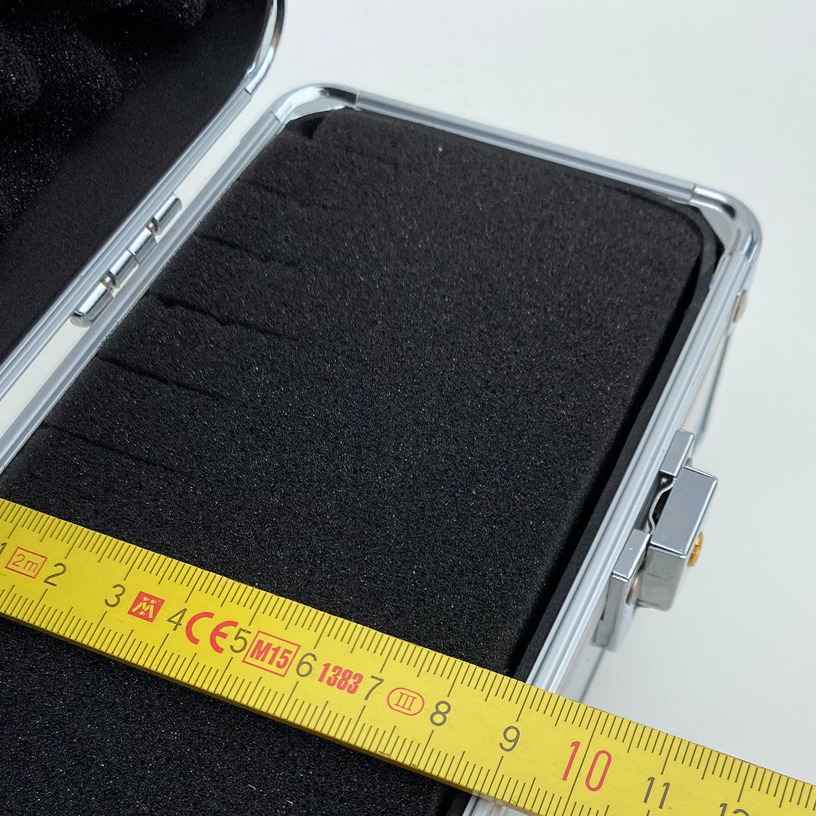 ECI - Valigetta in alluminio, allungata, vuota, 60 x 10 x 10 cm