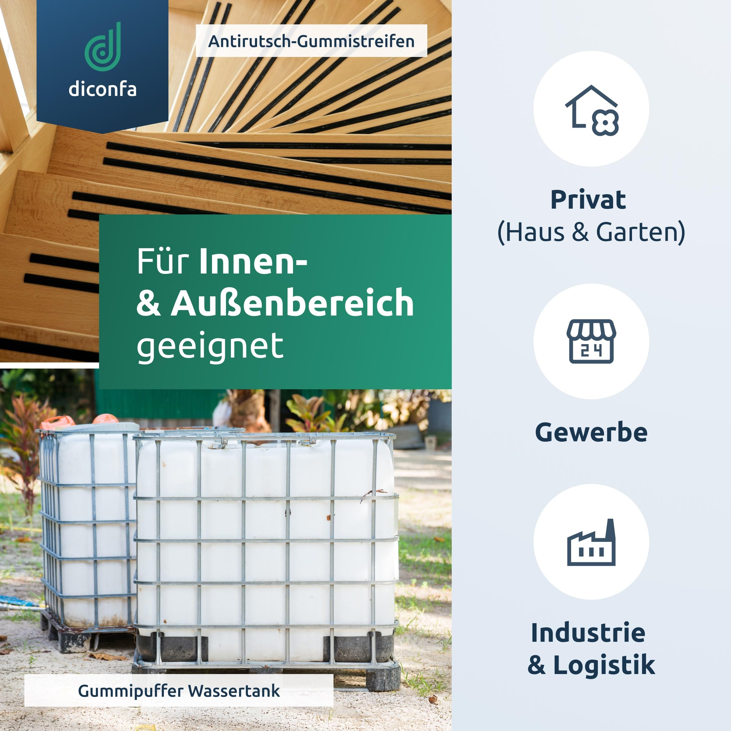 diconfa Gummistreifen SBR SELBSTKLEBEND 150mm 15cm breit - WÄHLBAR - Dicke: 0,5mm bis 10mm - LÄNGE: 0,05 bis 10m ==> 6000mm (600cm) lang, 2mm dick - Gummimatte Meterware stark haftend universal