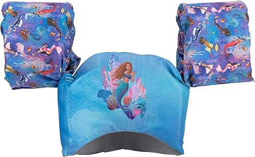 SwimWays The Little Mermaid, US Coast Guard Approved Life Vest Kids Swim Vest, Arm Floaties & Life Jackets for Kids 33-55 lbs