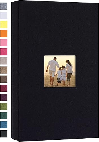 Miniatura 39 de potricher Álbum de fotos de lino de tapa dura de 4 x 6 pulgadas, 600 fotos, gran capacidad para la familia, boda, aniversario, bebé, vacaciones Caqui