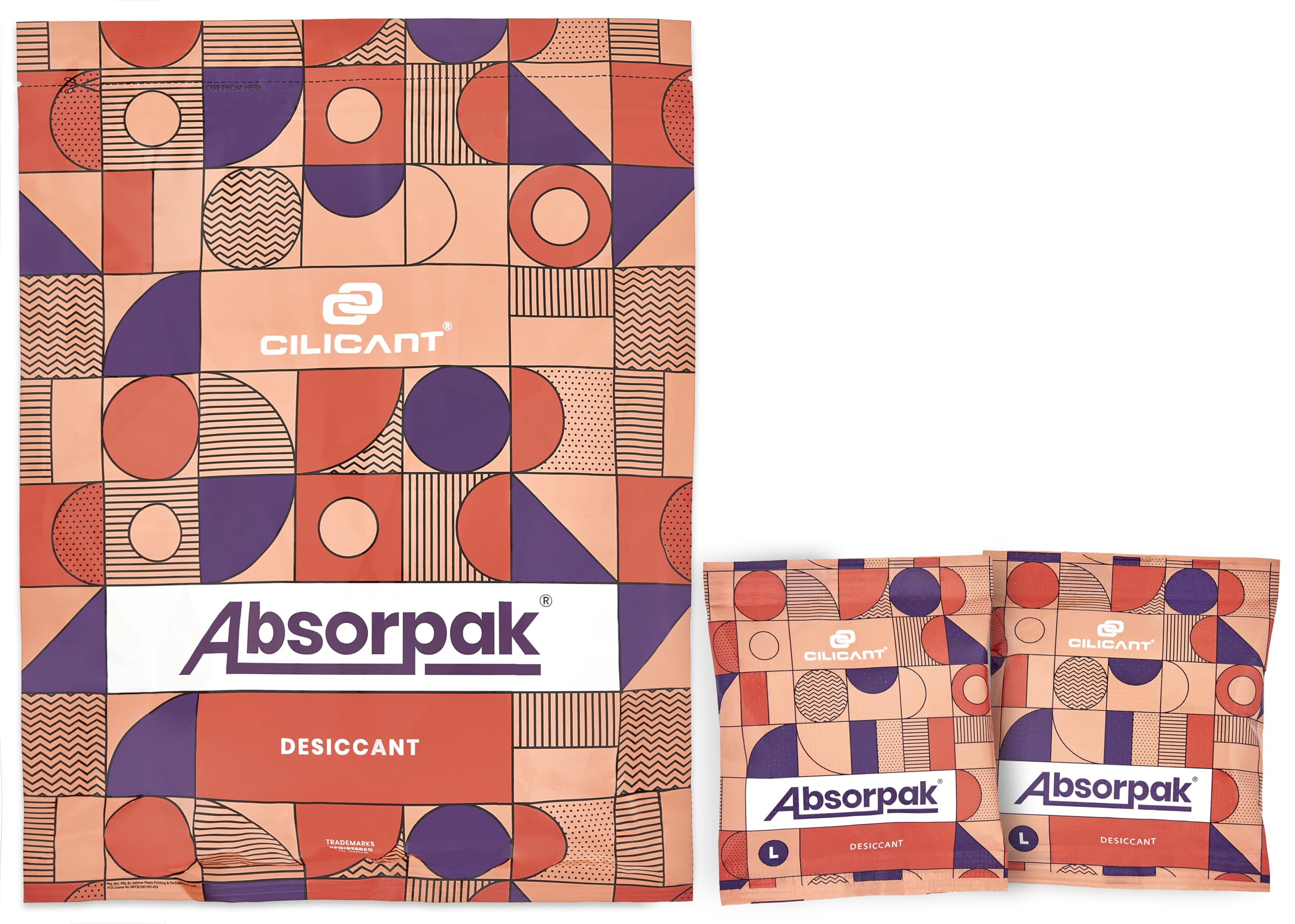 CILICAnt Absorpak Desiccant Pouches - 200 pcs Pack, Moisture Absorbers for Shoes, Jewelry, Clothes or Electronics, Ideal for Households, Food Pantries, Dried Food, Pet food, for Moisture, Medium