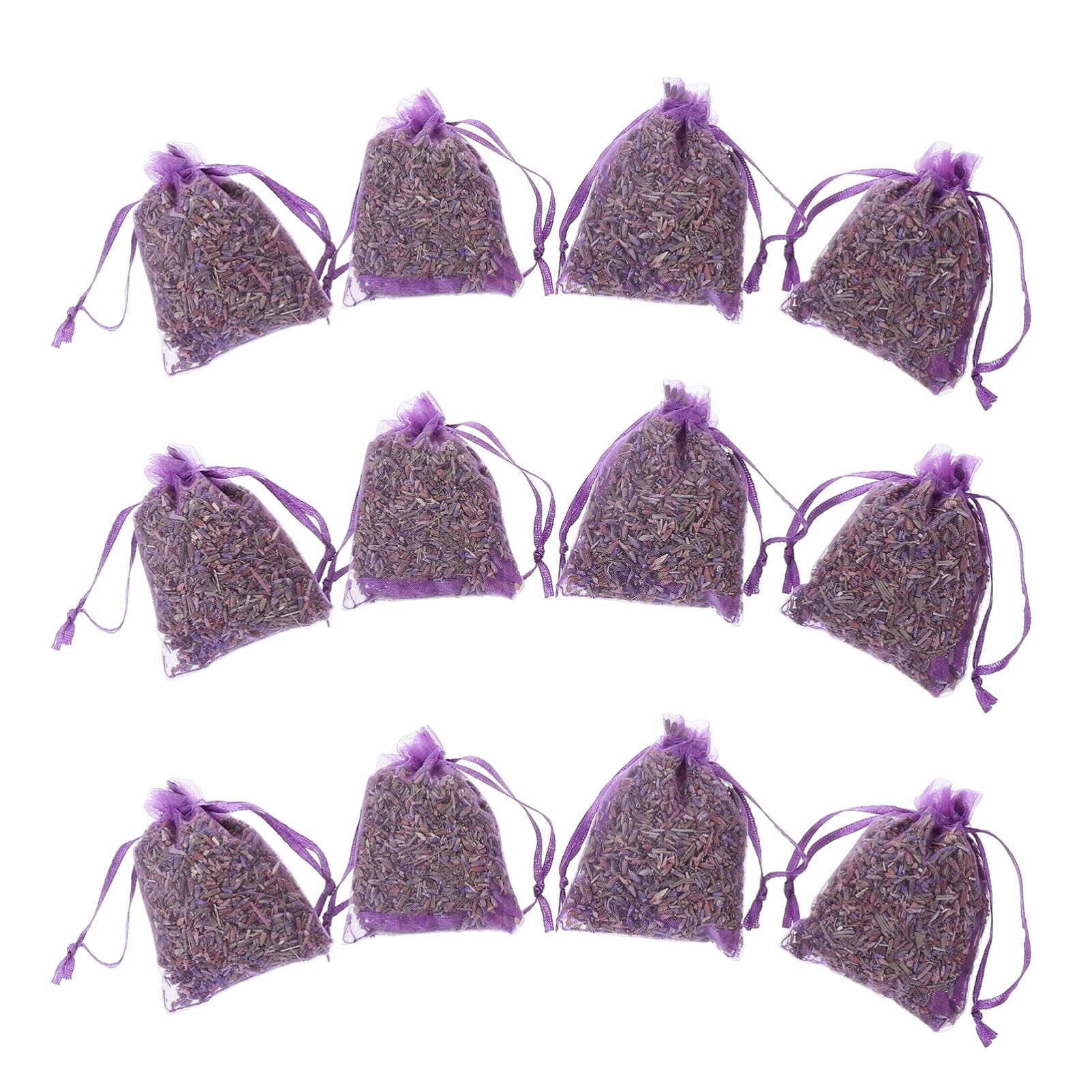 Cabilock 4 Sätze Lavendelsäckchen Duftend Beutel Für Lavendel Leer Schrankerfrischer Lavendelbeutel Duftsäckchen Set Beutel Mit Blumensäckchen Beutel Zum Aufhängen Gittergewebe 12 Stück * 4