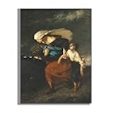 OKRA Jean FrançOis Millet Canvas Wall Art - Retreat From The Storm Poster - Mythopoetic Poster - Famous Painting Reproduction - Cool Home Decor for Church Office Kitchen - Unframed/12x16in/30x40cm