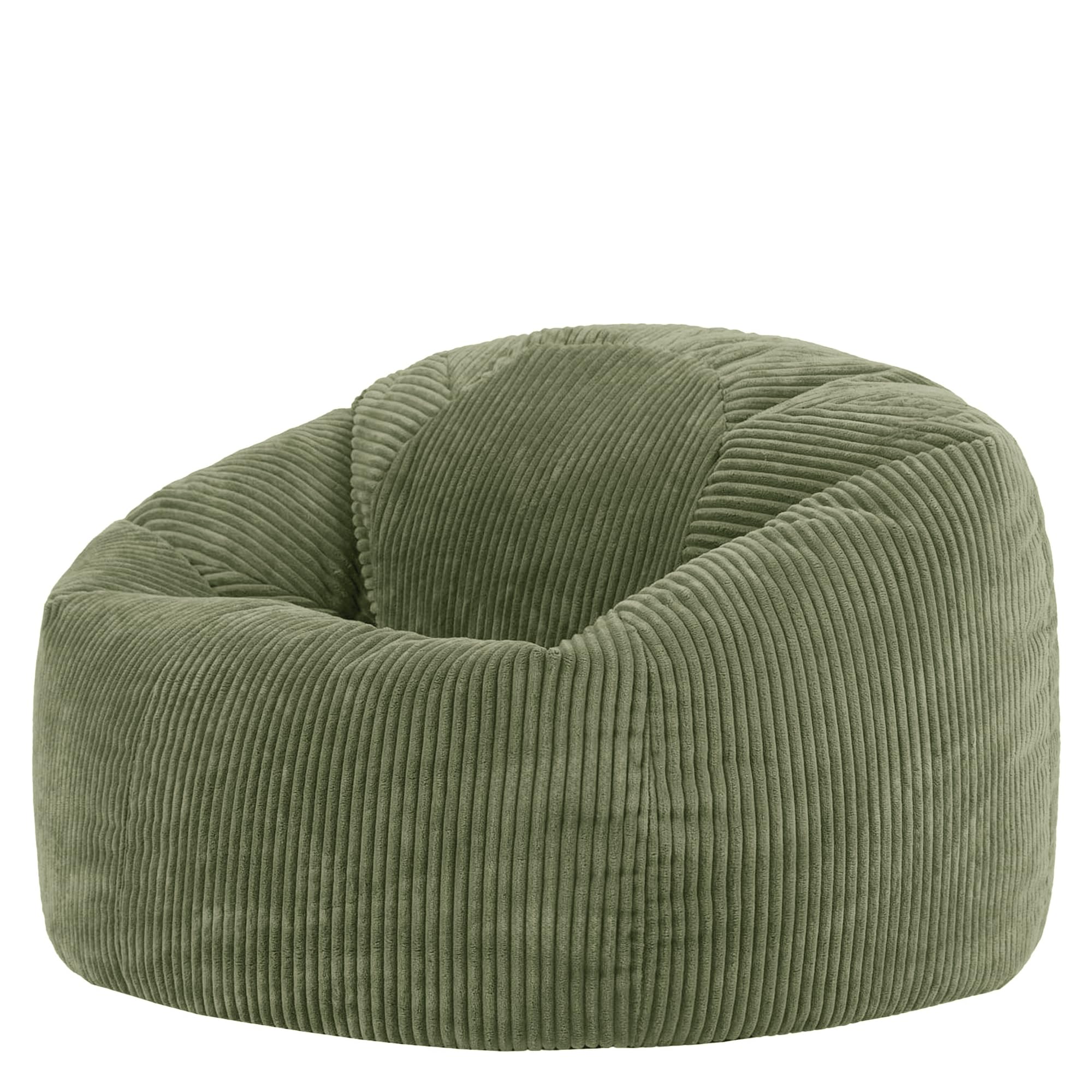 icon Kingston Cord XL Bean Bag with Filling Included, Green