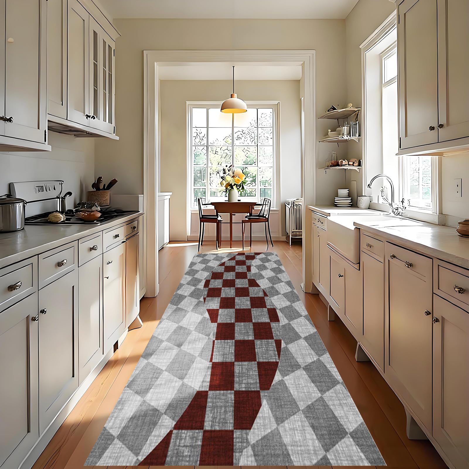 Tapis de Couloir Long, Tapis pour Cuisine Devant évier 50 x 350 cm