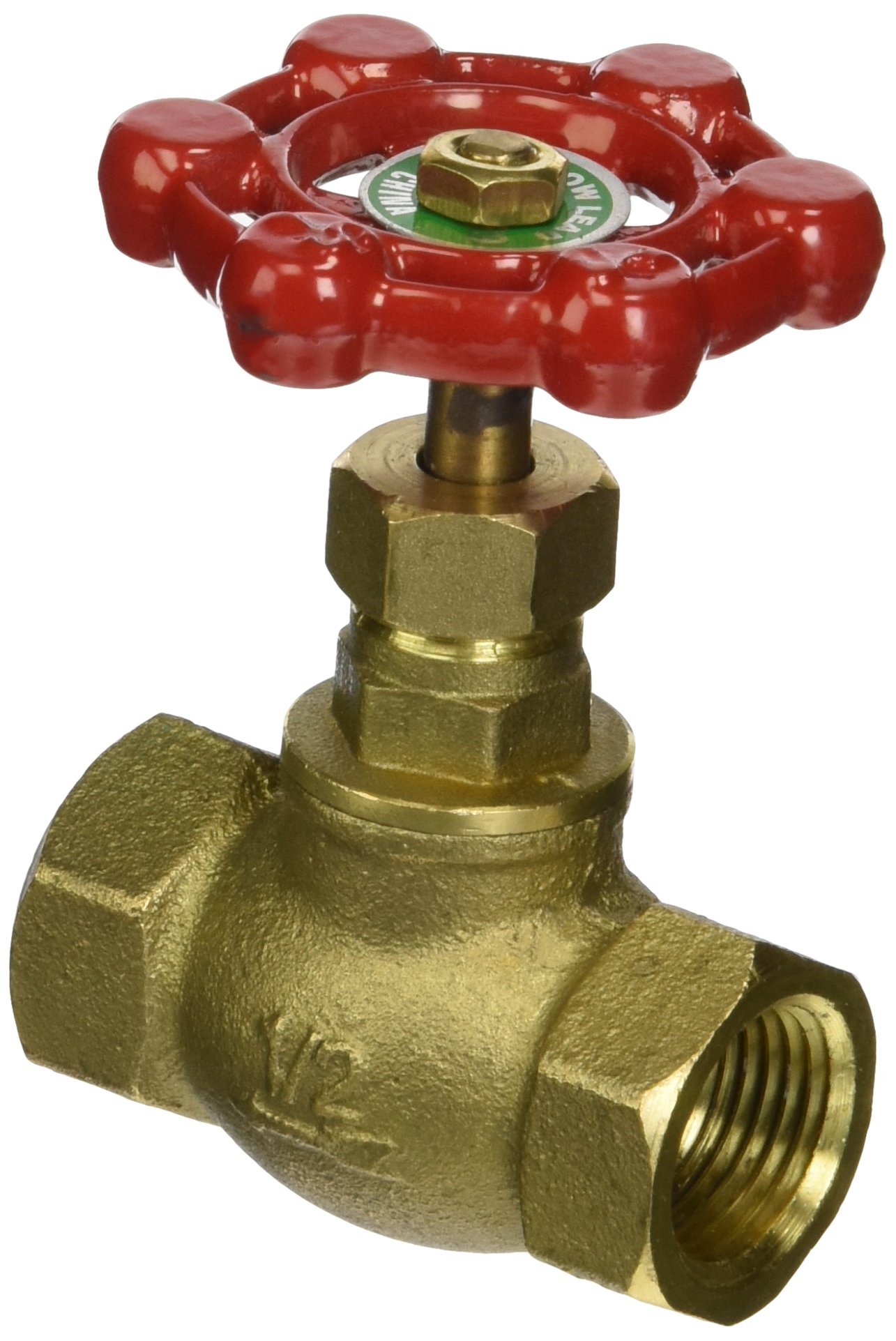 Mueller Industries 106-003NL Globe Valve, 1/2 in, IPS, 125 WSP, 200 Psi Wog, 0.5"
