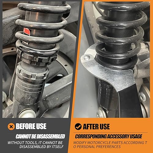 Miniatura 4 de Llave de ajuste de llave de choque de motocicleta de 2 a 4-3/4 pulgadas apta para Harley