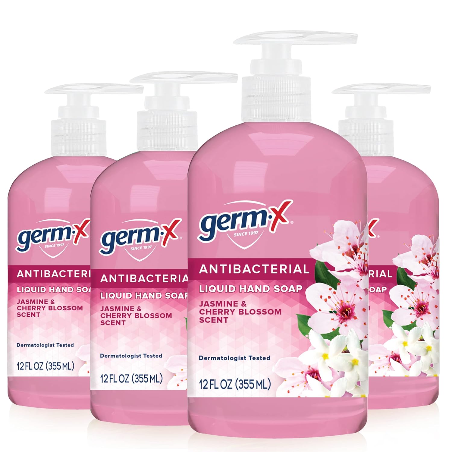 Germx Antibacterial Hand Soap, Moisturizing Liquid Hand