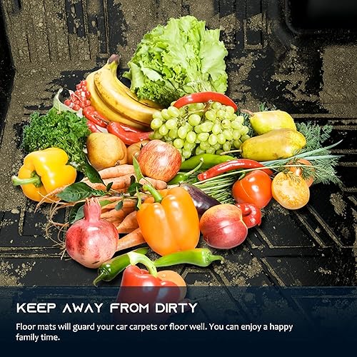 Miniatura 8 de ASLONG Alfombrillas de automóvil de 5 asientos para Toyota RAV4 2019, 2020, 2021, 2022 2023, forro de primera y 2 fila, juego completo delantero y