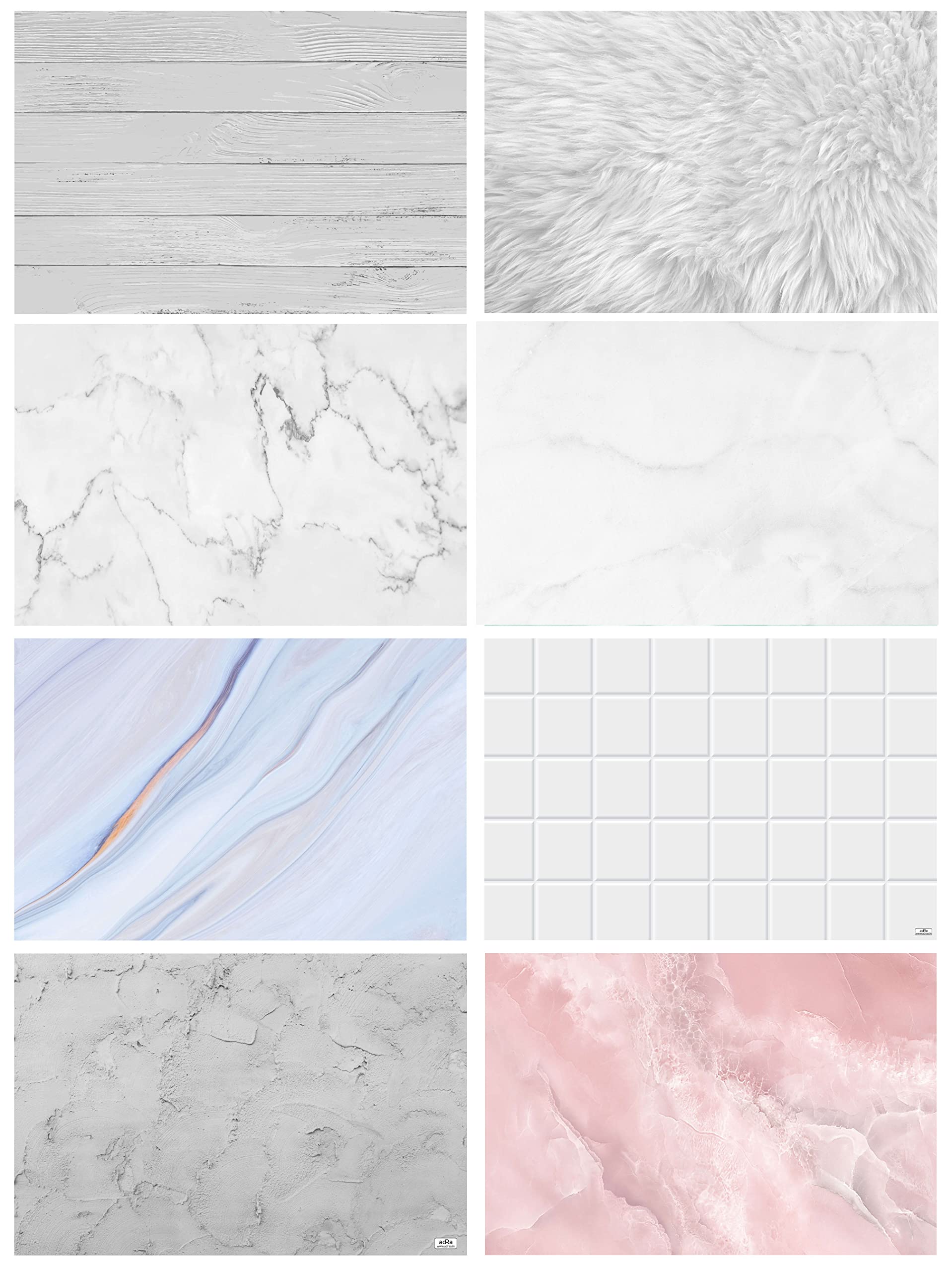 Premium Flatlay Tabletop Photography Backdrop Background, Double Sided Waterproof Paper for Food, Small Product Professional Photo Shoot (56x90cm, Pack of 4) 8 Designs (July)-image-39