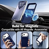 Vista 1253 de GONEZ Funda de silicona para iPhone 15 Pro Max, compatible con Magsafe, protector de cámara + protector de pantalla, forro de microfibra suave Negro