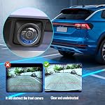 Car Camera Lens Protector, 360° All-Round Protection High-Transparency Anti-Scratch Waterproof, Rainproof Easy Adhesive Installation for Instant Protection (2 Pcs)