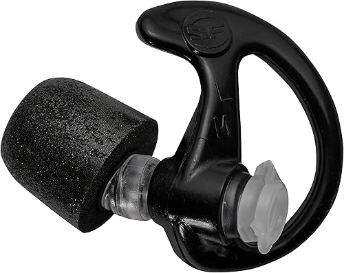 Miniatura 4 de SureFire Tapones para los oídos EP7 Sonic Defenders Ultra filtrados con puntas de canal Comply, reutilizables, transparentes, grandes