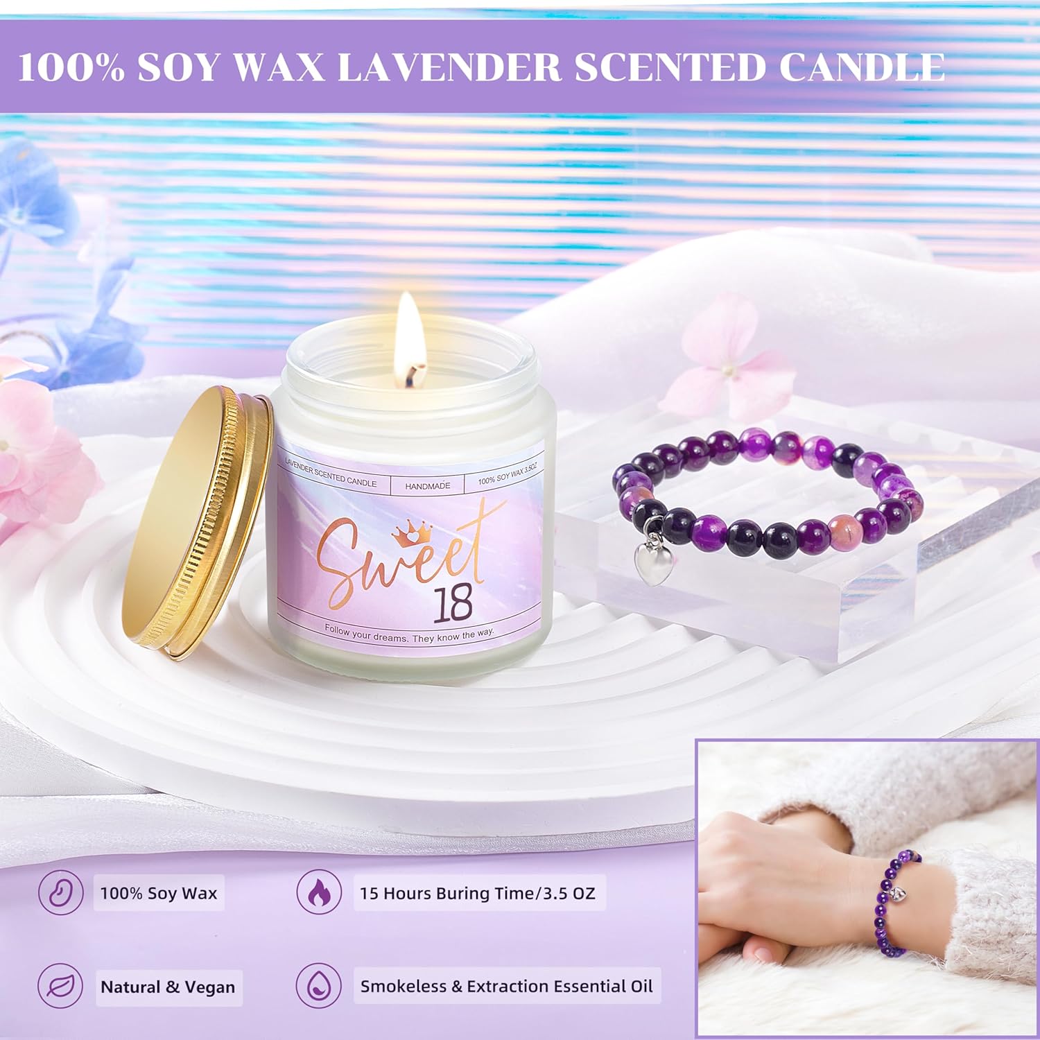 18th Birthday Gifts for Girls, 18 Year Old Girl Birthday Gifts, Happy 18th Birthday Gifts for Her Daughter, Niece, Granddaughter, Girlfriend, Bestie, Cool 18th Birthday Gift Ideas - Image 4