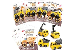 Adorable Valentine's Day Cards for Older Kids: Construction Vehicles Edition