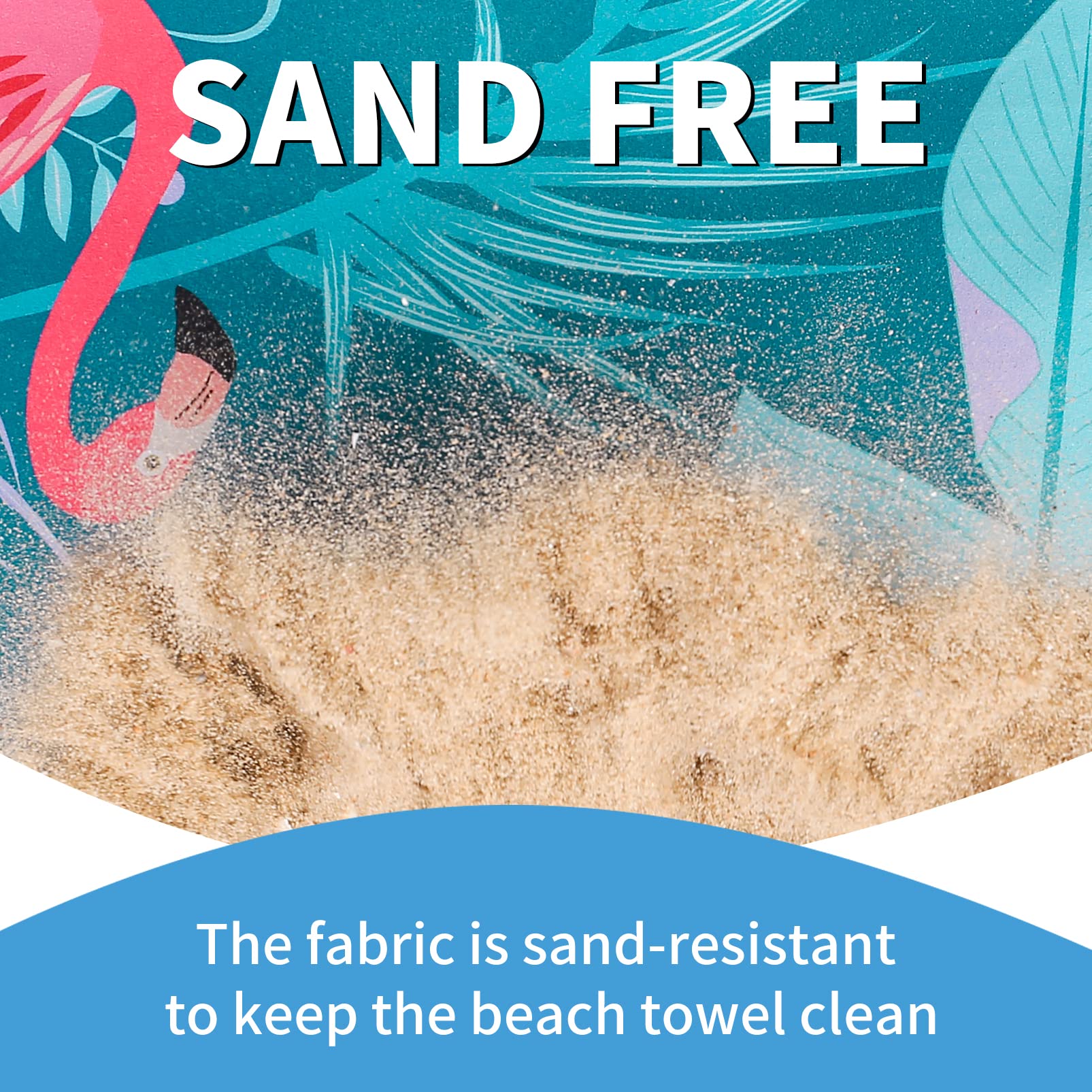 Confezione da 2 teli da spiaggia leggeri e sottili, di grandi dimensioni, 180,3 x 81,3 cm, in microfibra, senza sabbia, per adulti, ad asciugatura rapida, viaggi, campeggio, spiaggia, vacanze,