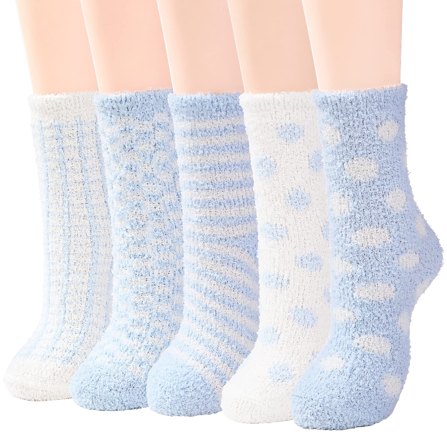 Zando Women's Soft Fuzzy Socks - Thick, Warm, Fluffy, Comfy Home Sleeping Socks