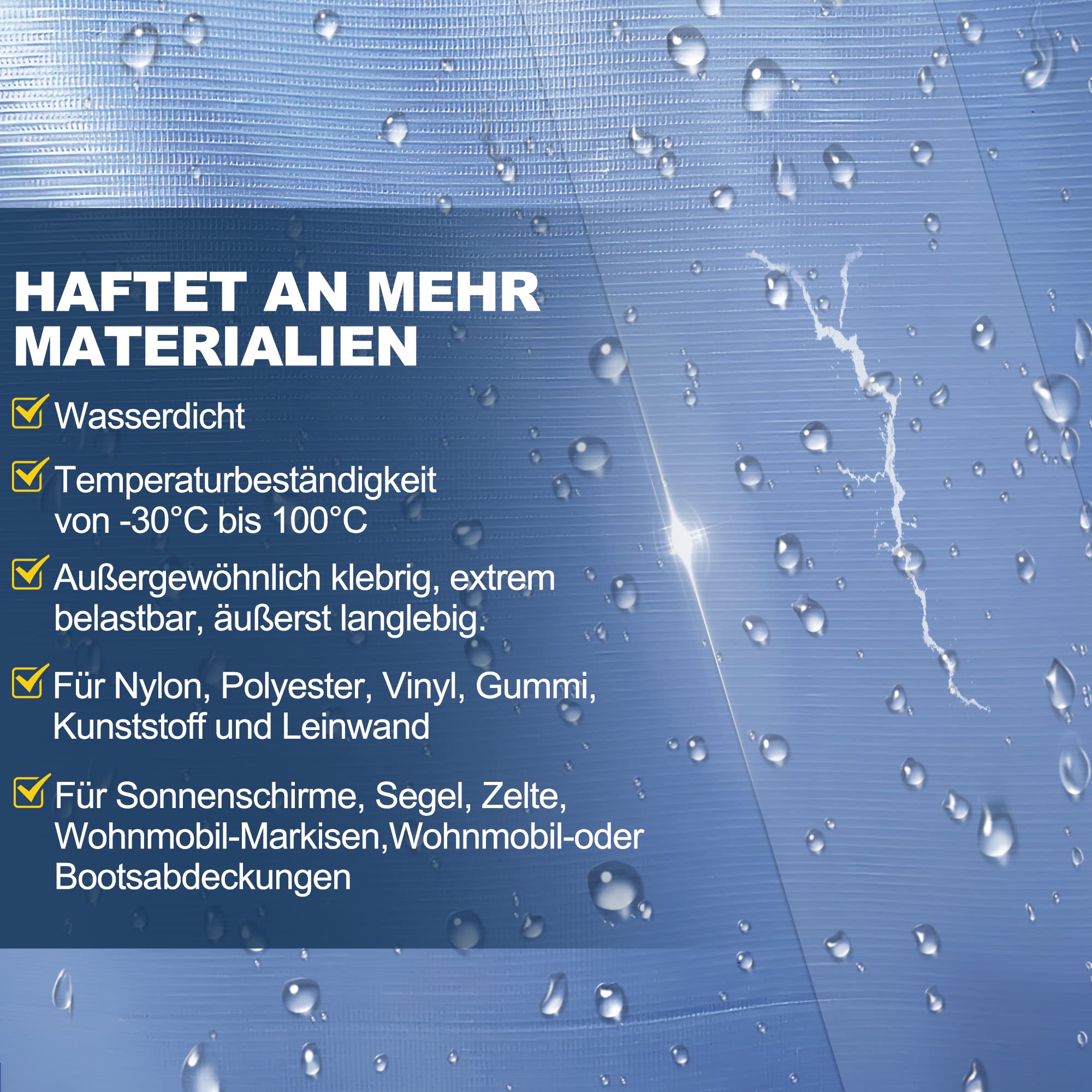 Nastro Riparazione PVC Per Tende E Teloni - Trasparente E Impermeabile 5m - Foto 13