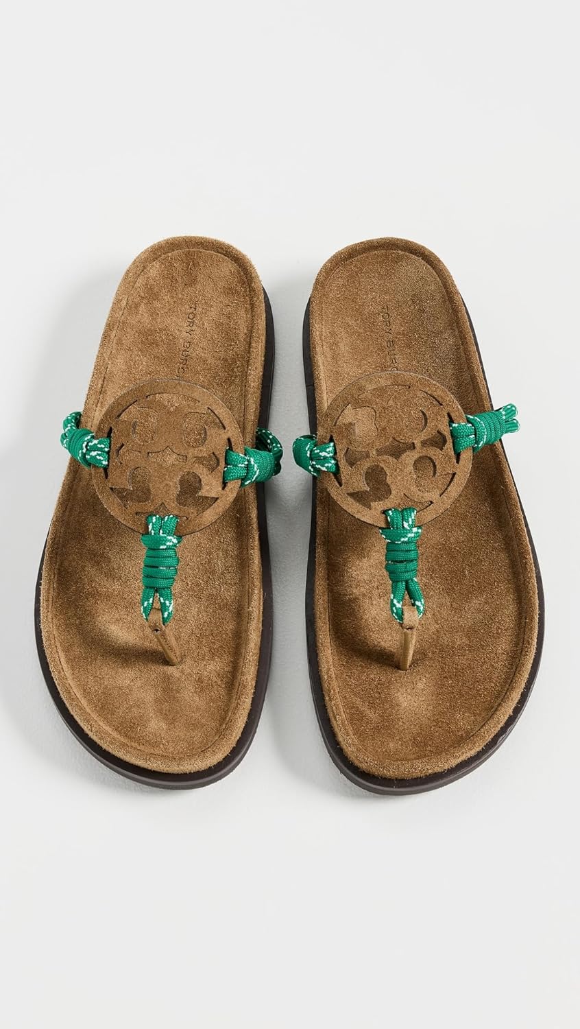 Tory Burch Women's Miller Rope Cloud Sandals - Image 4