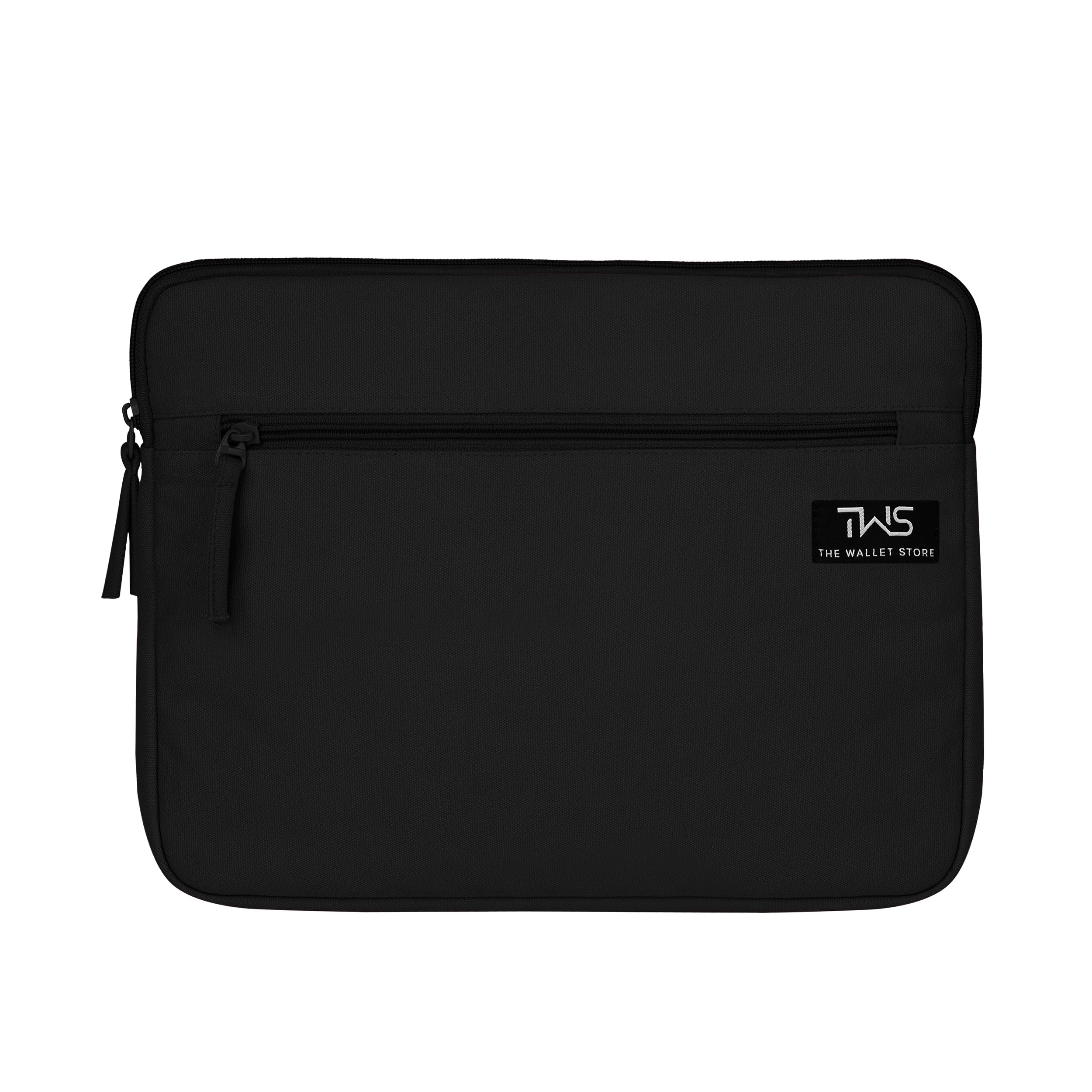 The Wallet Store Sleek Guard Canvas Laptop Sleeve | Unisex Bag for Men & Women | with Padded Compartment | Sustainable Cotton Canvas Fabric | Fits Up to 13" Laptops & MacBook | 11L (Black, 13 Inch) (B0DD47NVXZ) Amazon Price History, Amazon Price Tracker