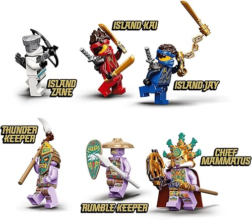 Miniatura 6 de LEGO 71748 NINJAGO Duell der Katamarane Bauset mit 4 Spielzeugbooten und Kai, Jay und Zane Minifiguren