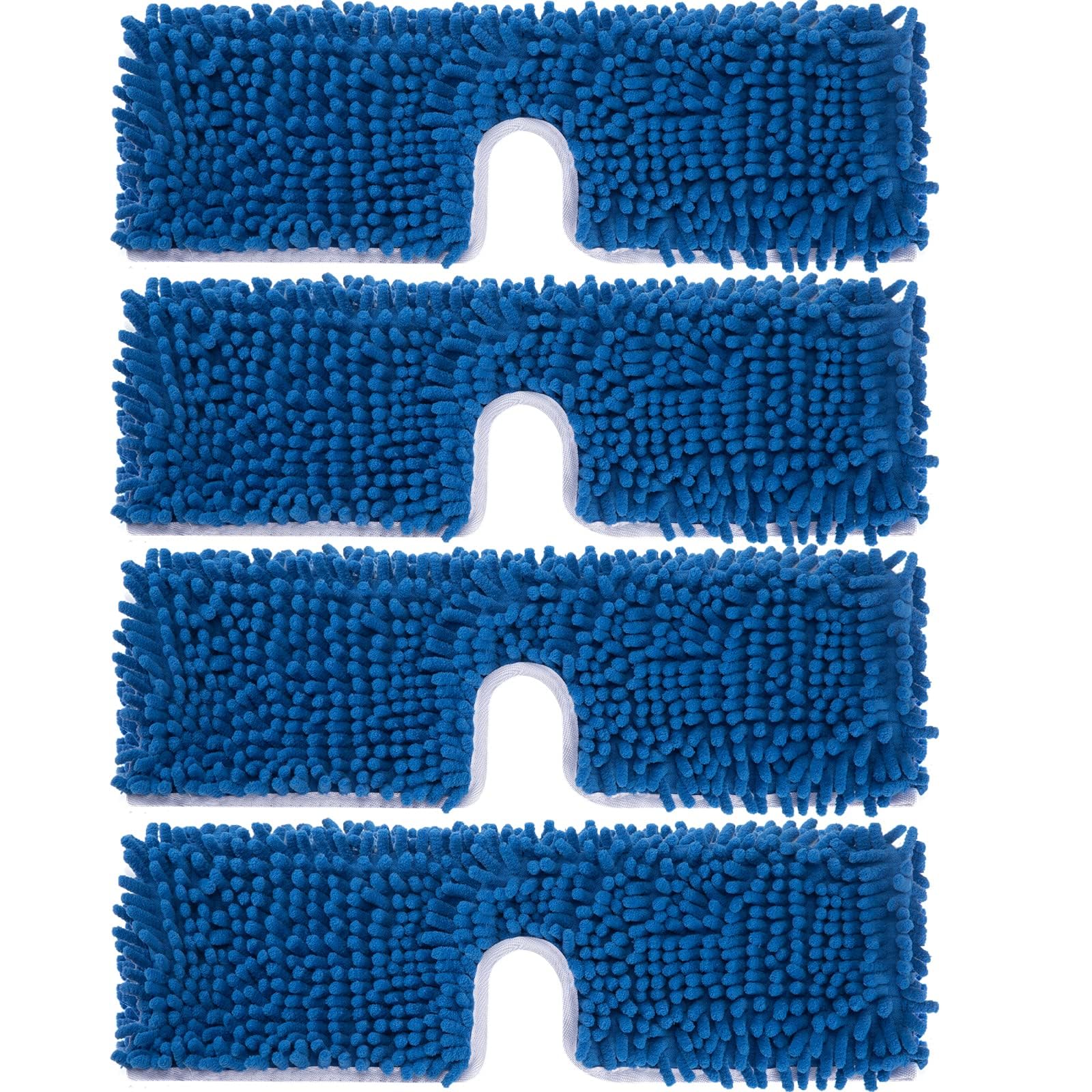 NALACAL4PCS Thicken Mop Refills Compatible with O Ceda Dual-Action Microfiber Flip Mop, Machine Washable Mop Pads Dual-Side Cleaning Machine Washable ECO-Friendly Mop Heads for Dry/Wet Use