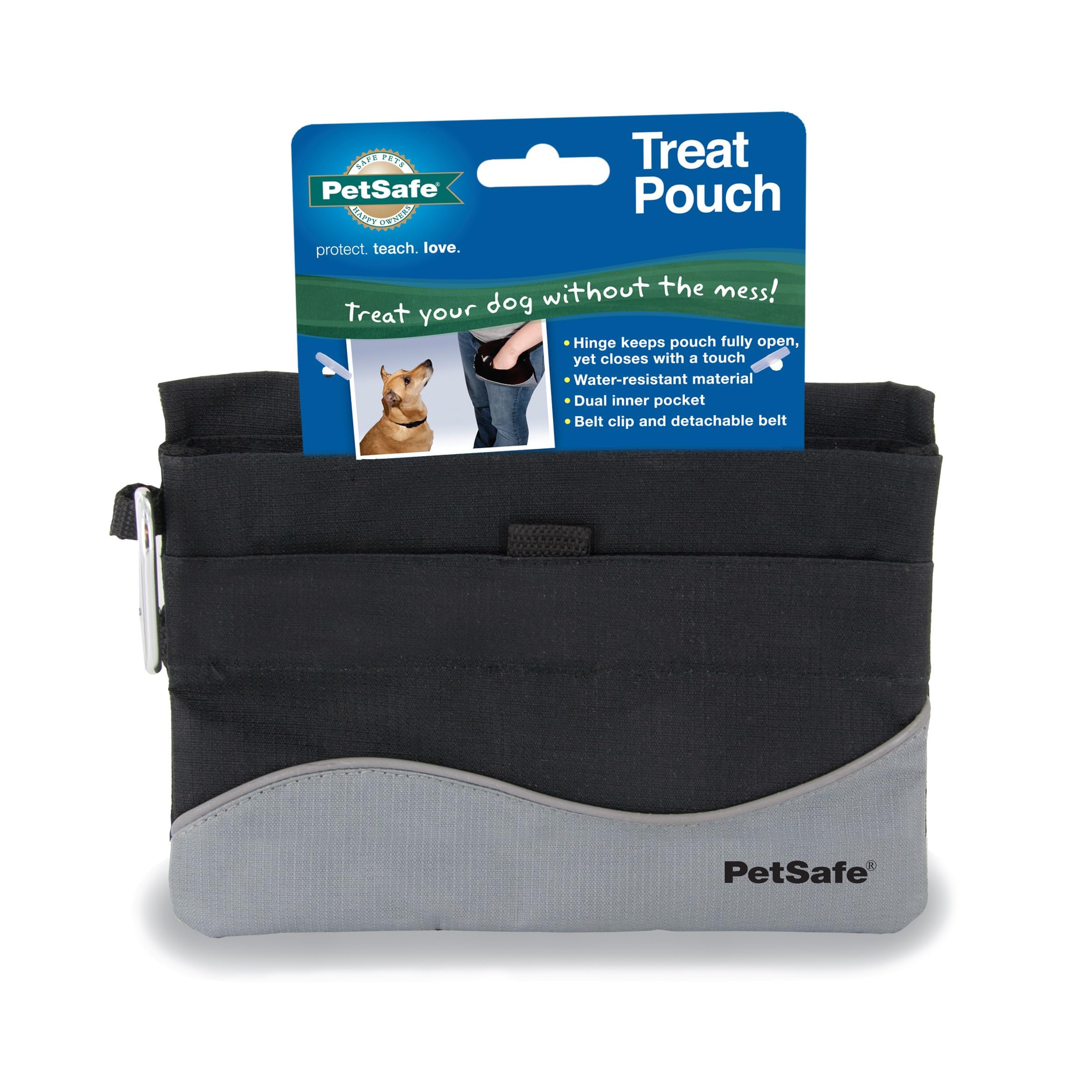 PetSafe Mini Treat Pouch - Easy Access Waterproof Treat Pouch for Daily Use - Convenient Phone & Keys Carry with Dual Inner Pocket & Front Storage