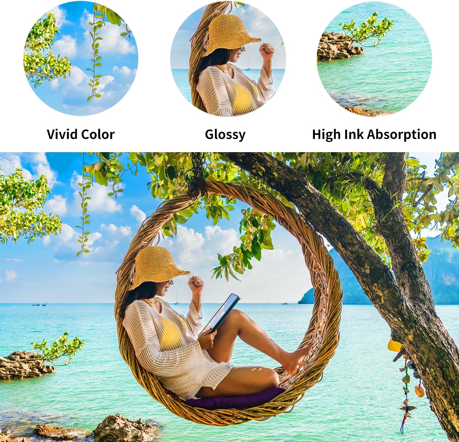 RCP Supreme Glossy 270gsm Digital Inkjet Paper for Photography and Art (5-x-7)