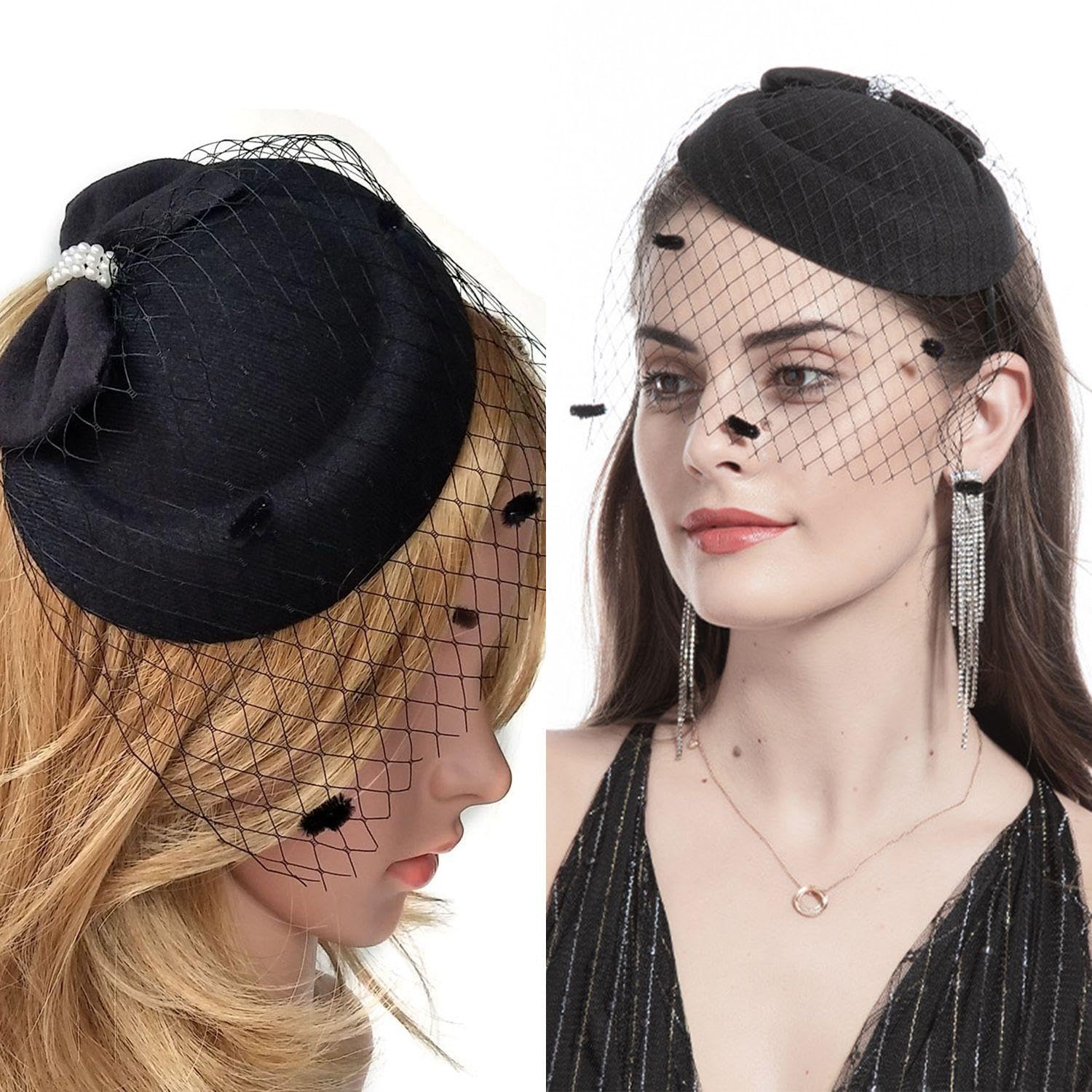1 Piece Of Retro Hair Accessories And 1 Pair Of Lace Gloves, Ele And Simple Hair Accessories, Clothing Accessories - Image 4